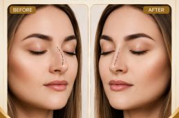 before and After Dubai Rhinoplasty UAE