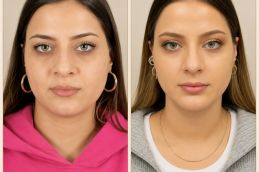 Buccal fat removal before and After results