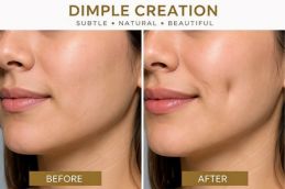 Dimple creation Before and after results Dubai